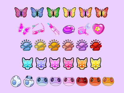 Badges Twitch design personnalisées par graphiste freelance Luciole