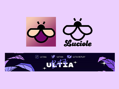 Direction artistique design personnalisées par graphiste freelance Luciole